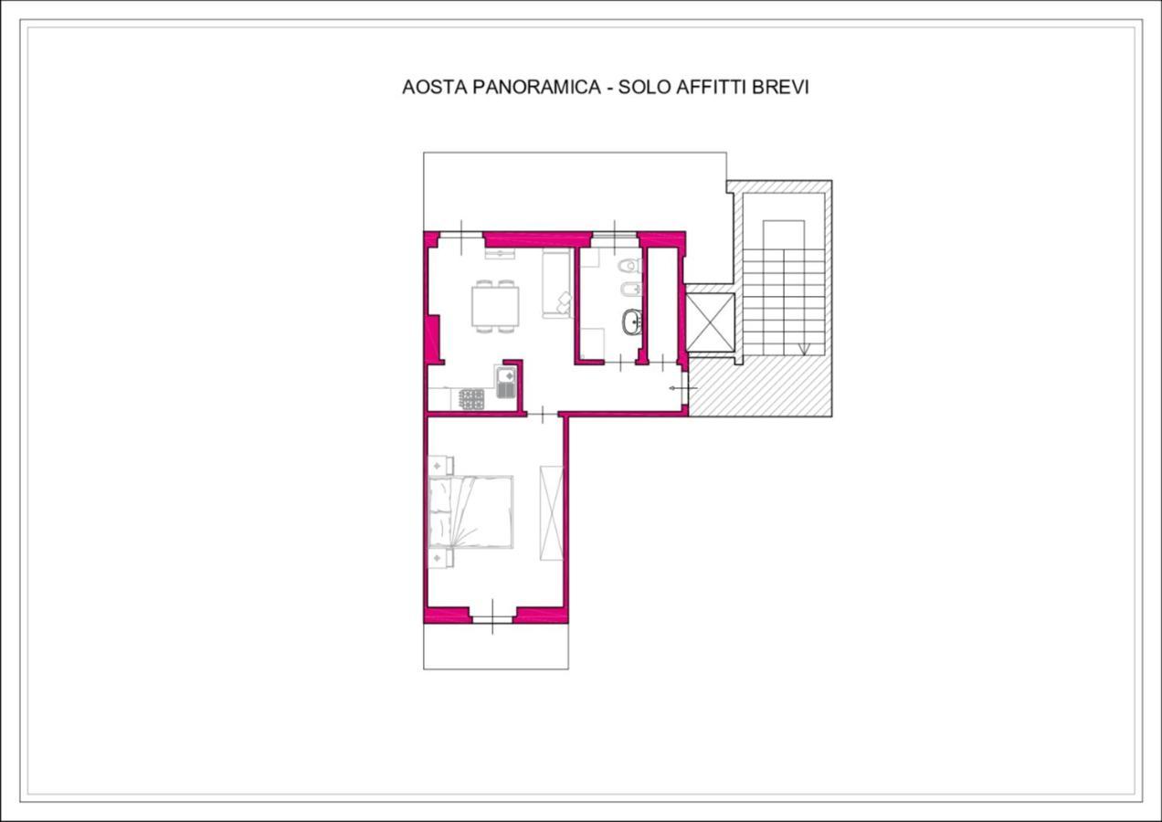 Lovely Panoramic View Apartment - Affitti Brevi Italia Aosta Exterior photo
